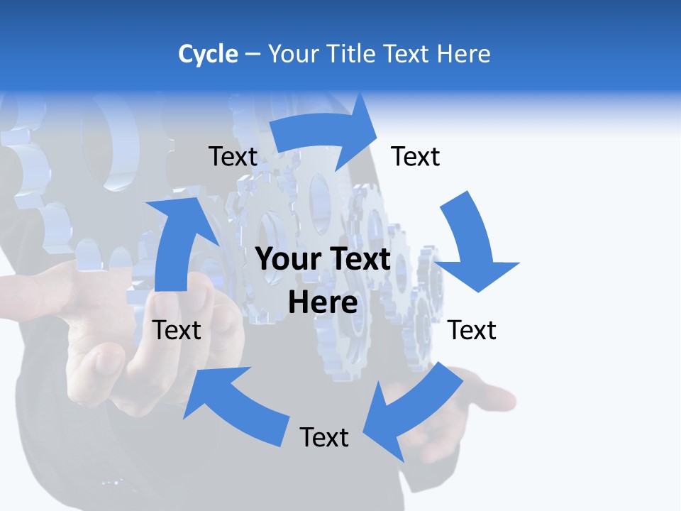 Blue Partner Teamwork PowerPoint Template