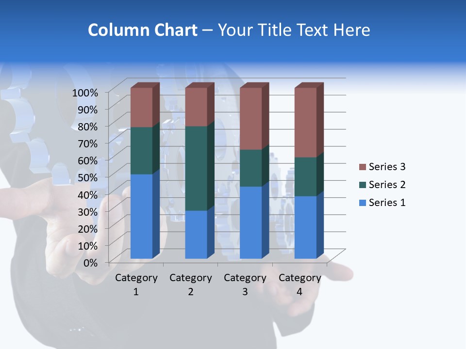 Blue Partner Teamwork PowerPoint Template