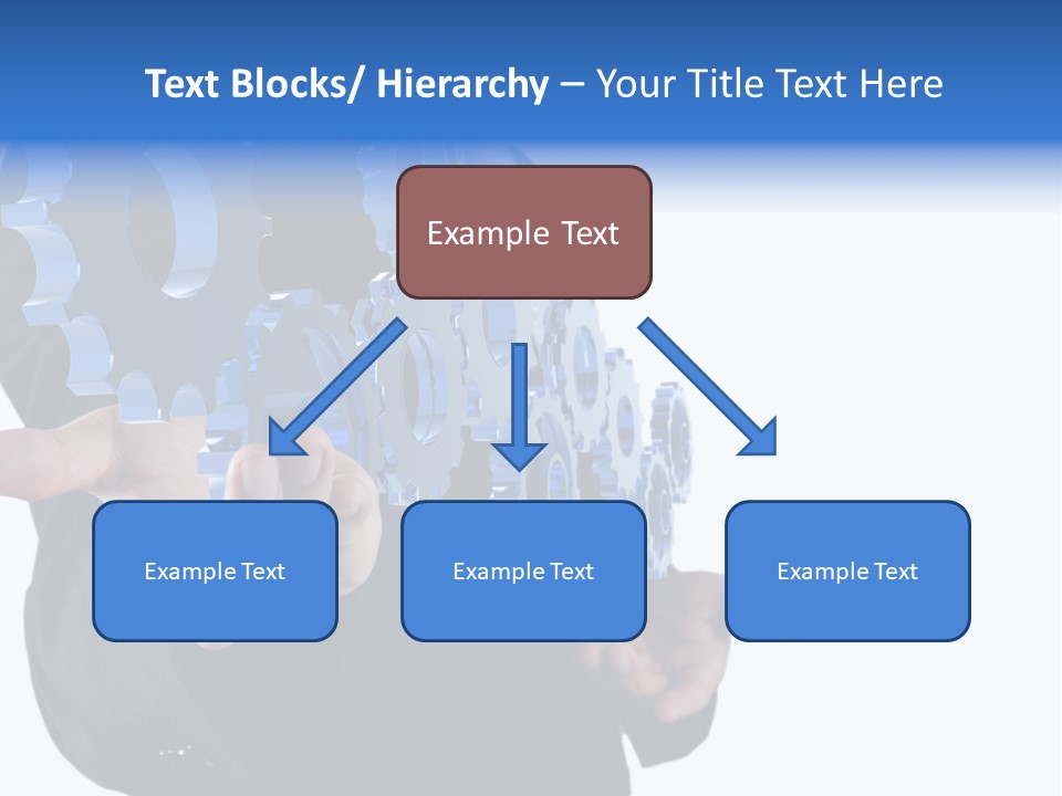 Blue Partner Teamwork PowerPoint Template