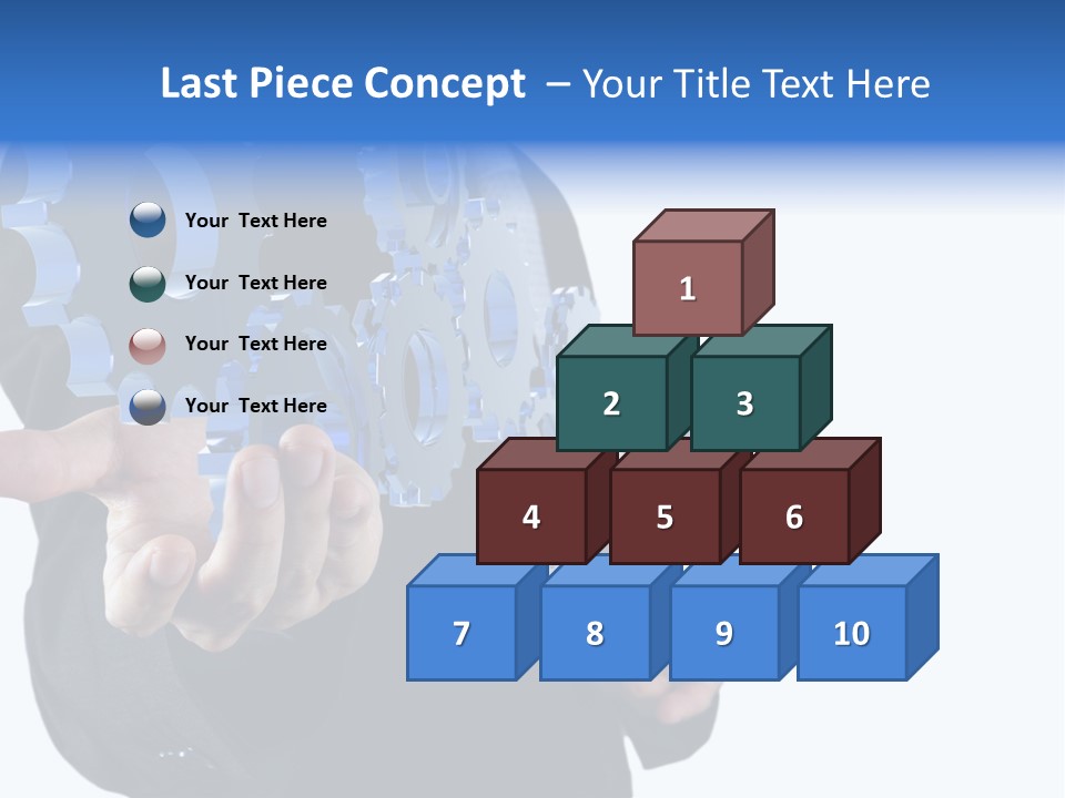 Blue Partner Teamwork PowerPoint Template