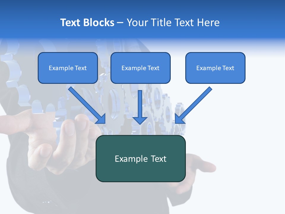 Blue Partner Teamwork PowerPoint Template