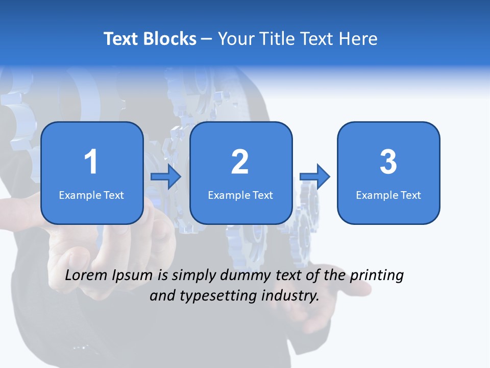 Blue Partner Teamwork PowerPoint Template