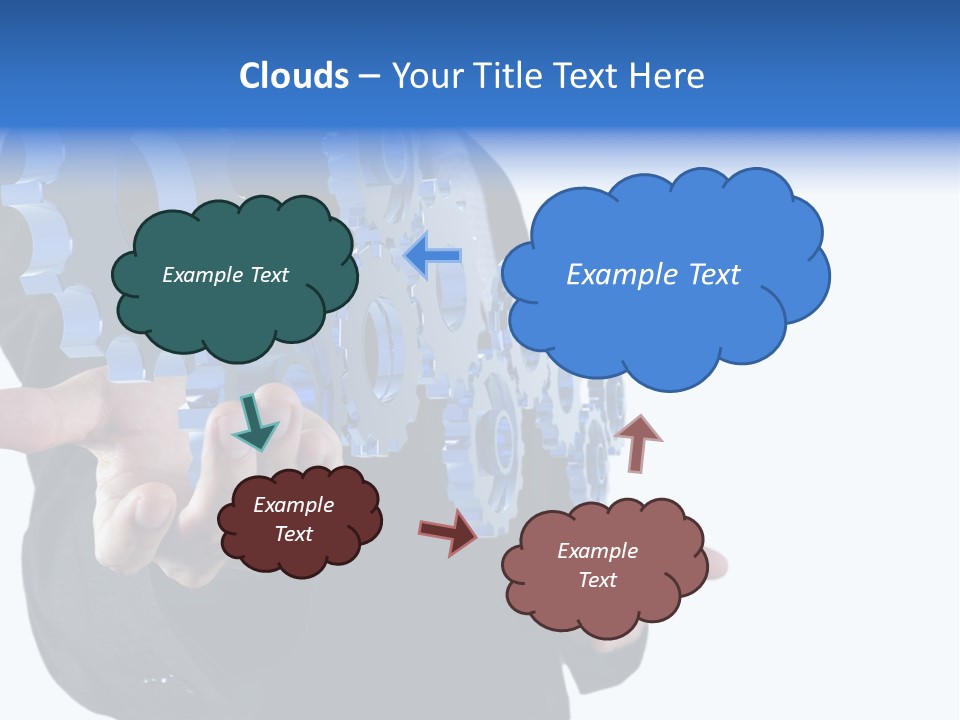 Blue Partner Teamwork PowerPoint Template