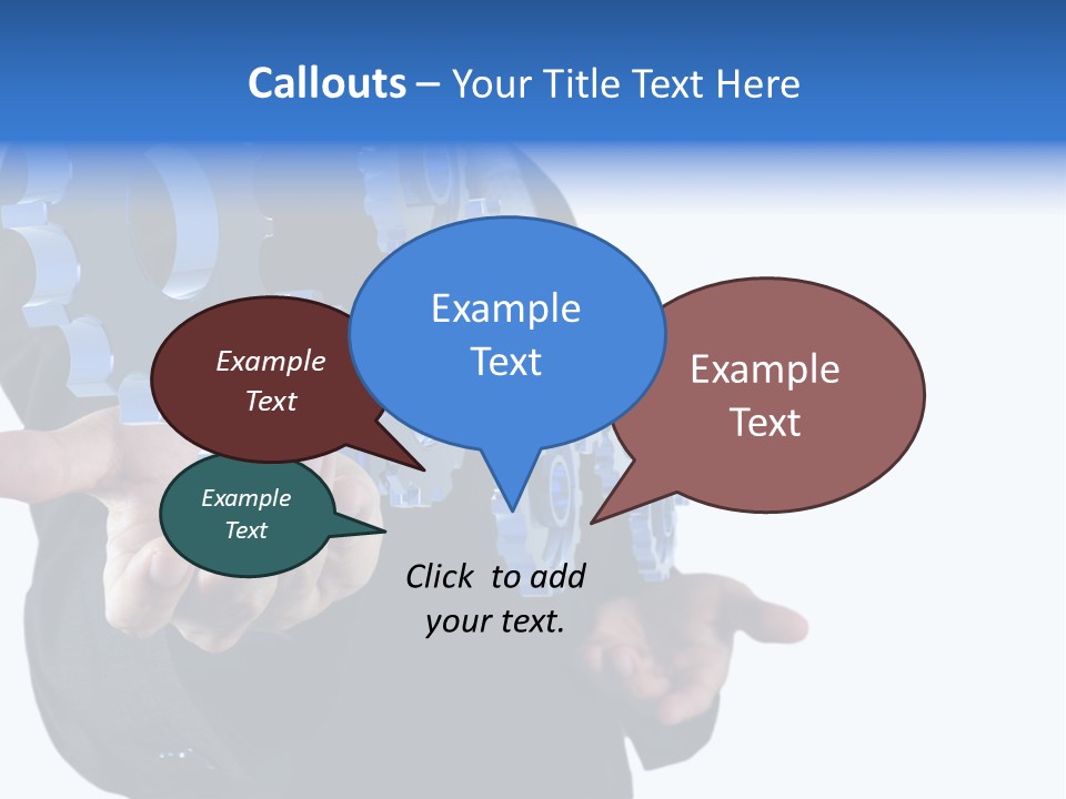Blue Partner Teamwork PowerPoint Template