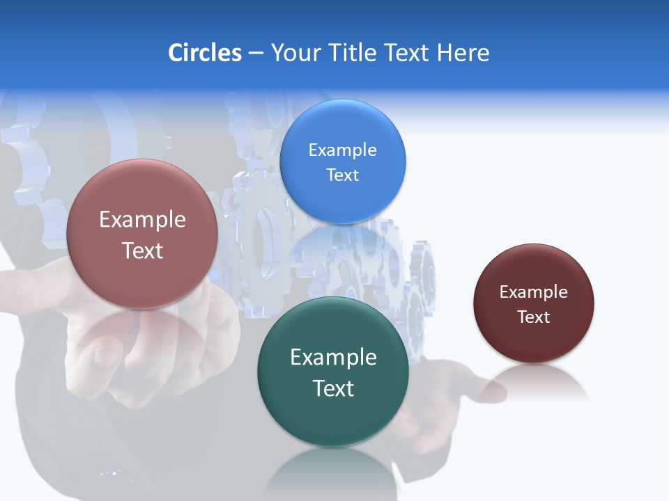 Blue Partner Teamwork PowerPoint Template