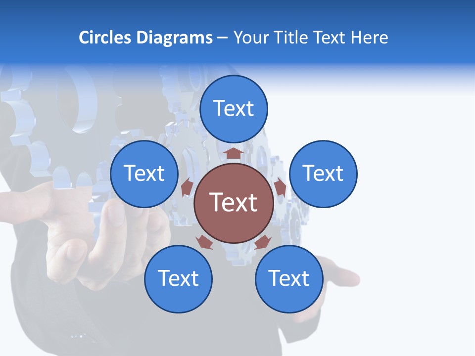 Blue Partner Teamwork PowerPoint Template