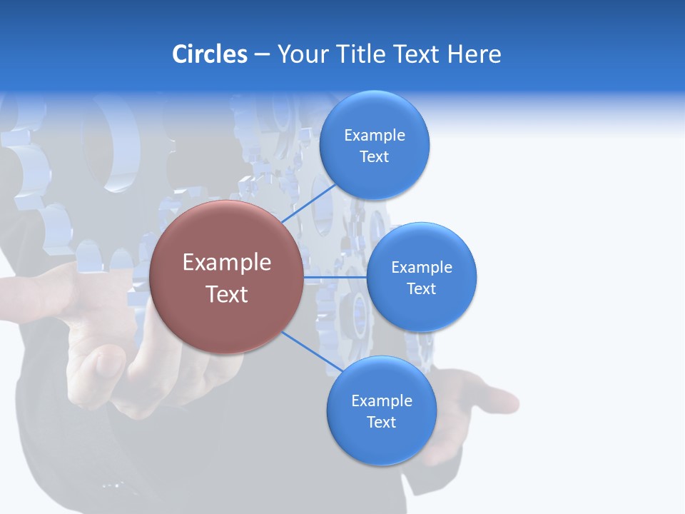Blue Partner Teamwork PowerPoint Template