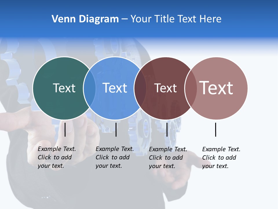 Blue Partner Teamwork PowerPoint Template