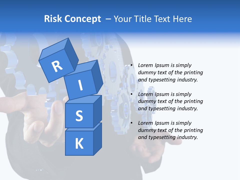 Blue Partner Teamwork PowerPoint Template