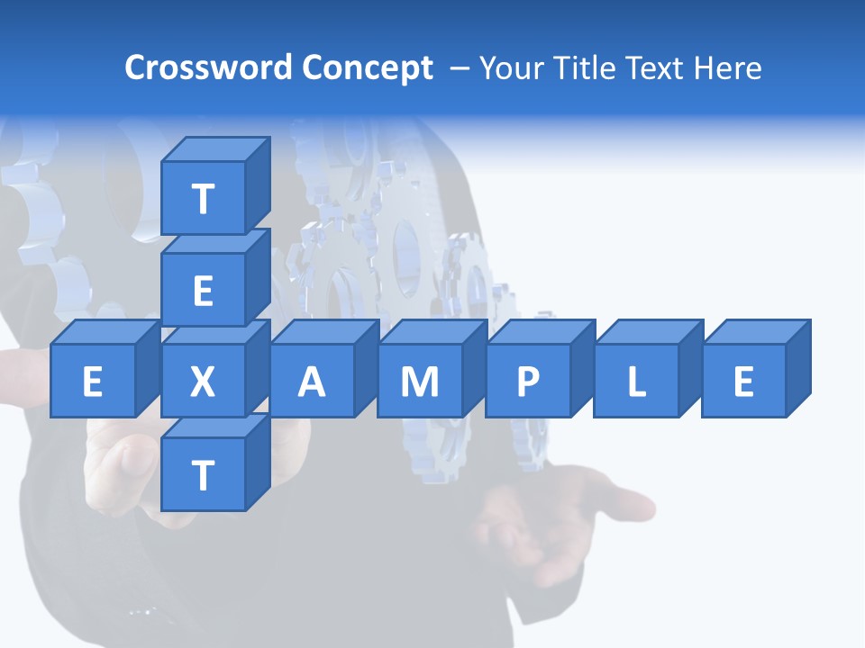 Blue Partner Teamwork PowerPoint Template