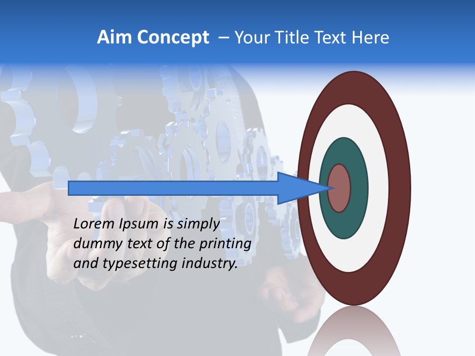 Blue Partner Teamwork PowerPoint Template