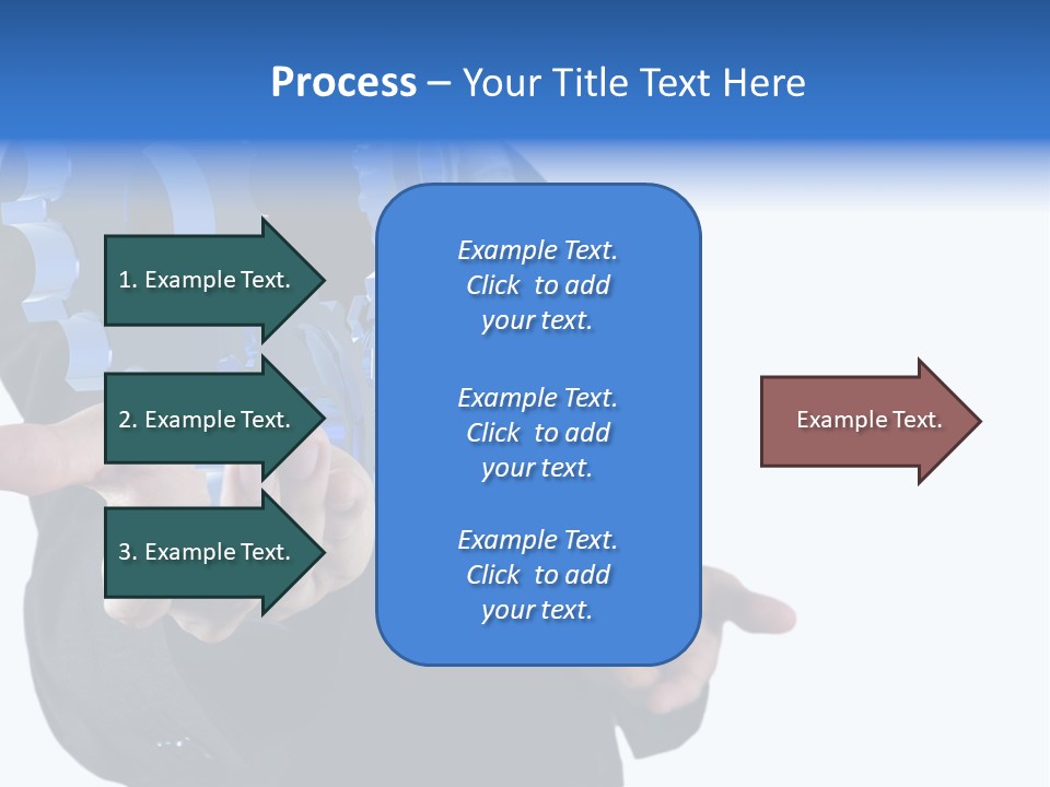 Blue Partner Teamwork PowerPoint Template
