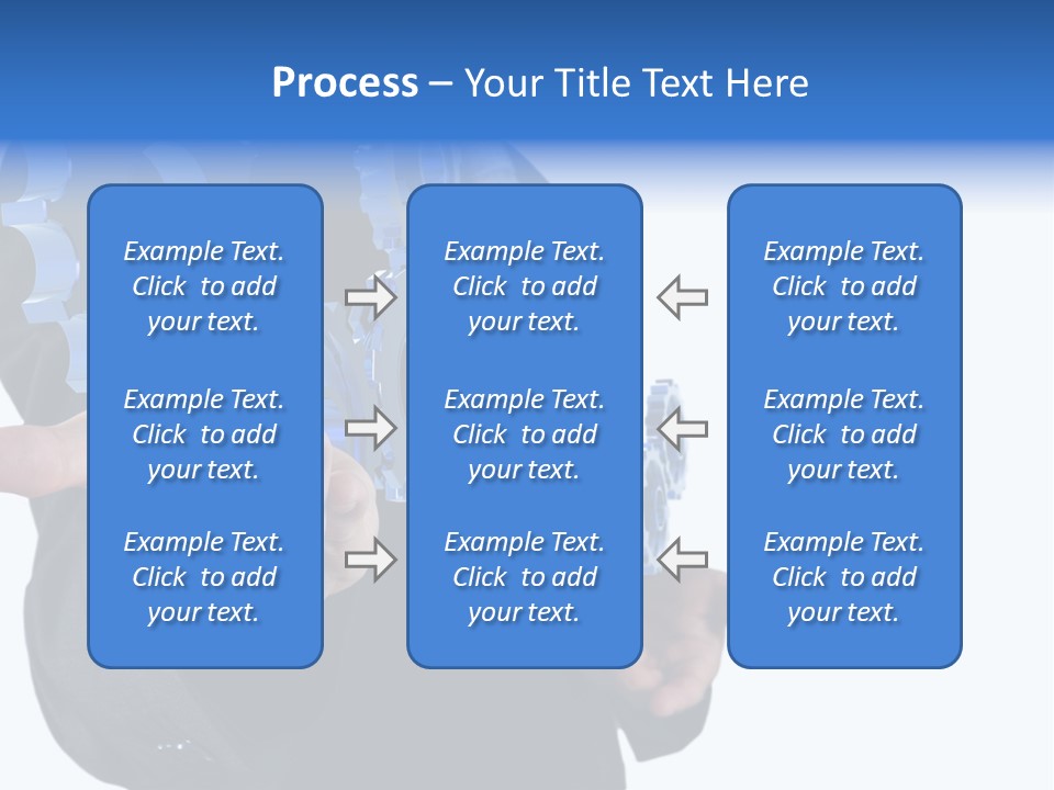 Blue Partner Teamwork PowerPoint Template