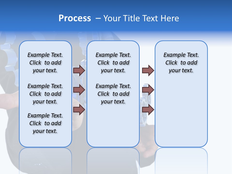 Blue Partner Teamwork PowerPoint Template