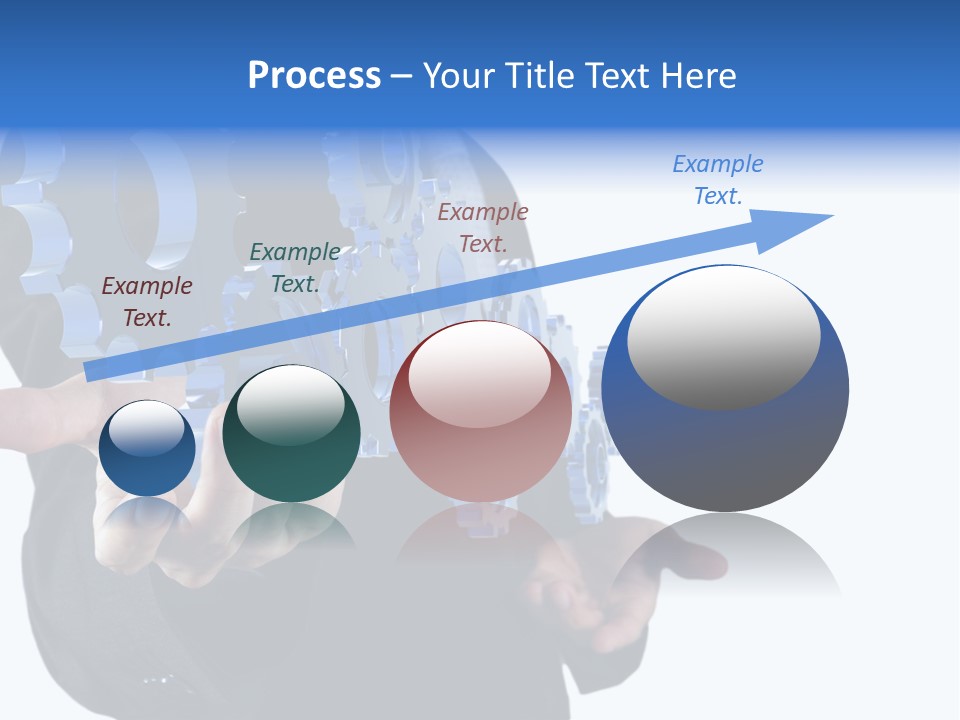 Blue Partner Teamwork PowerPoint Template