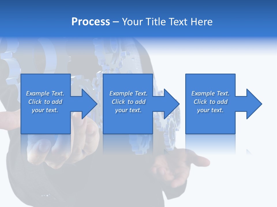 Blue Partner Teamwork PowerPoint Template