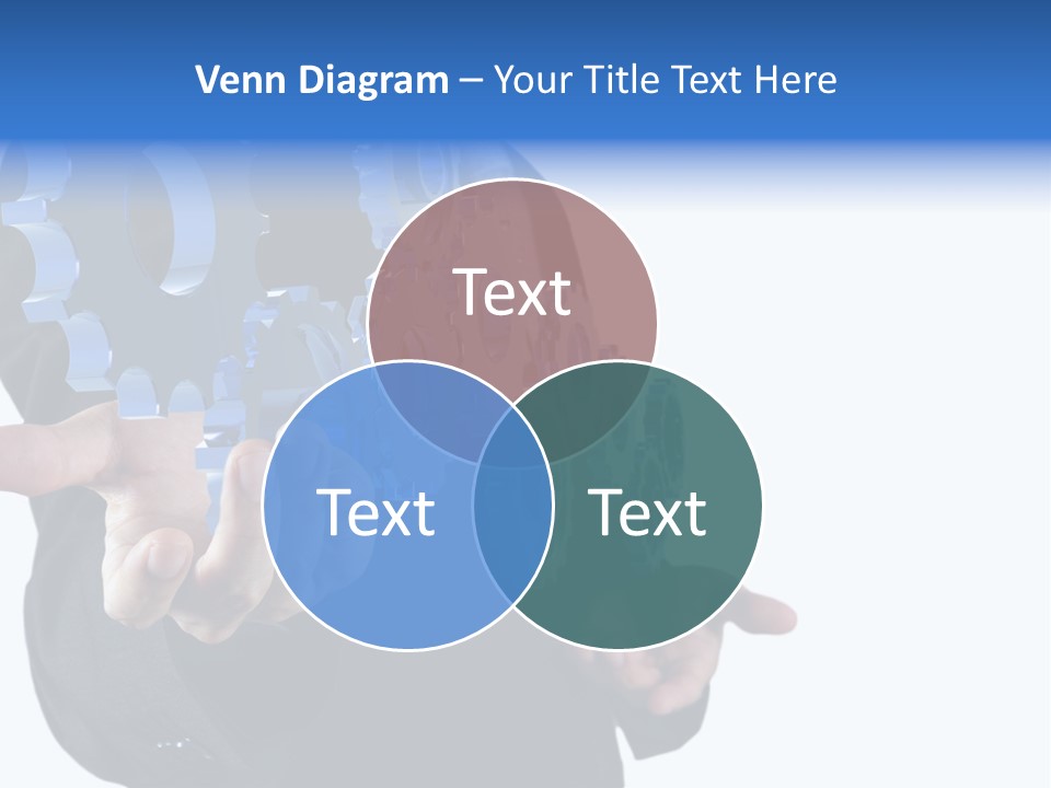 Blue Partner Teamwork PowerPoint Template