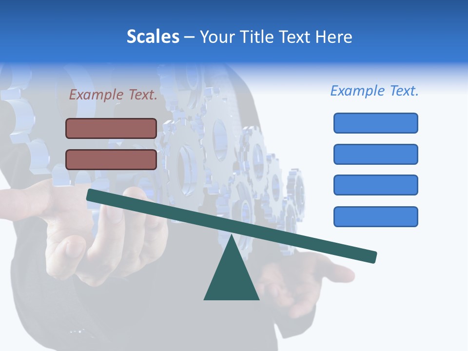 Blue Partner Teamwork PowerPoint Template