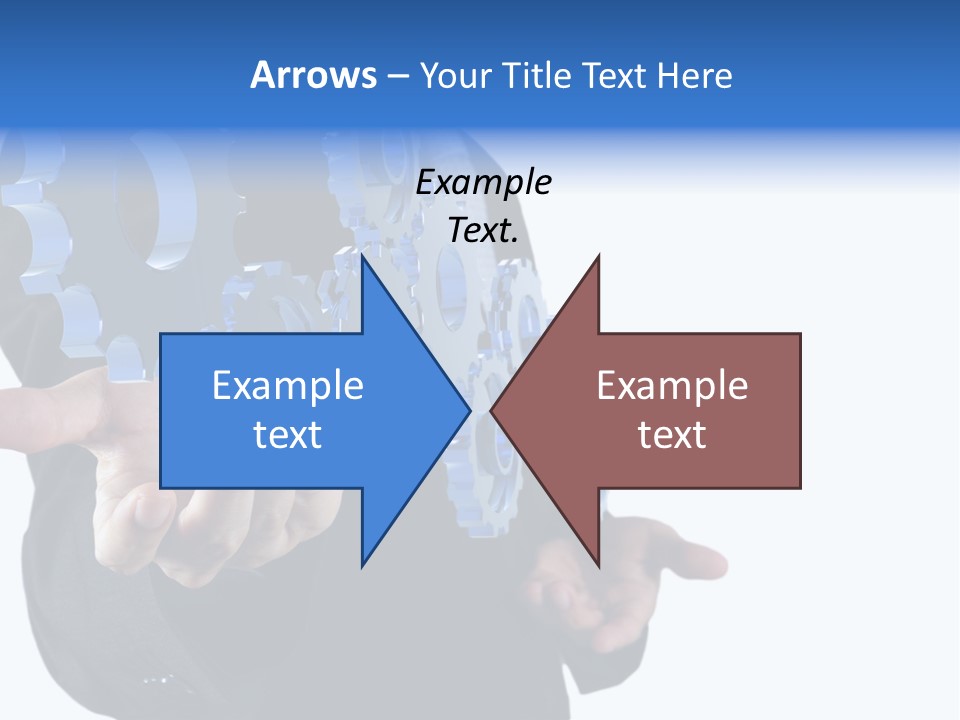 Blue Partner Teamwork PowerPoint Template
