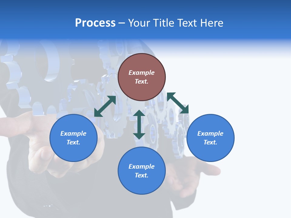 Blue Partner Teamwork PowerPoint Template