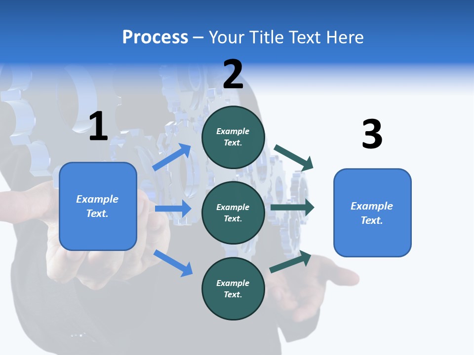 Blue Partner Teamwork PowerPoint Template