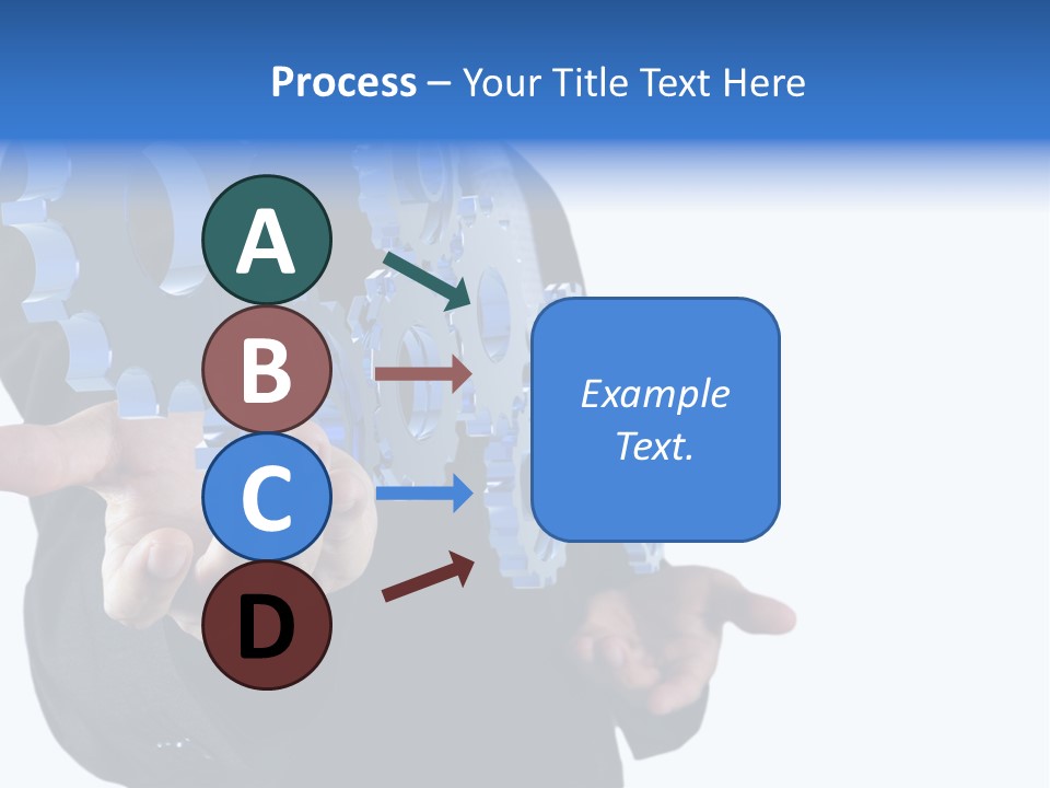 Blue Partner Teamwork PowerPoint Template