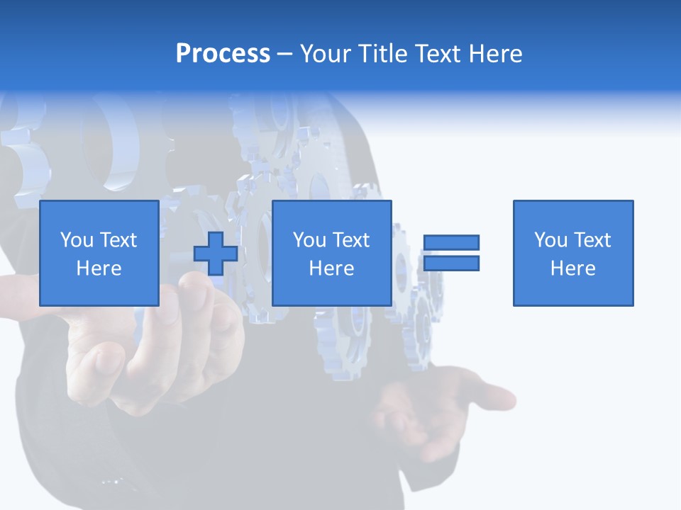 Blue Partner Teamwork PowerPoint Template