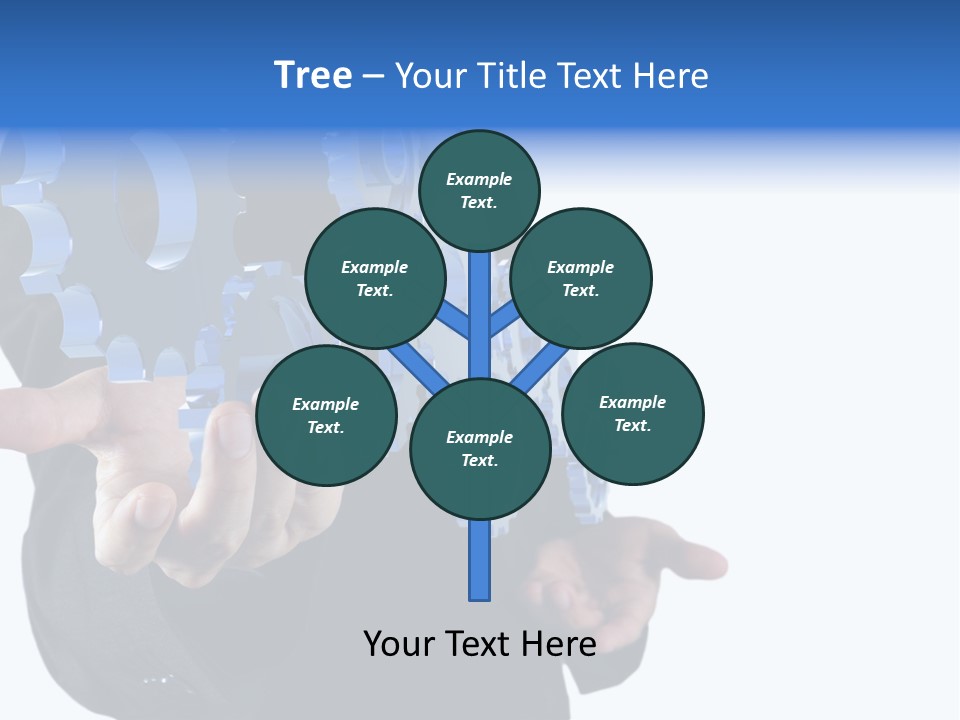 Blue Partner Teamwork PowerPoint Template