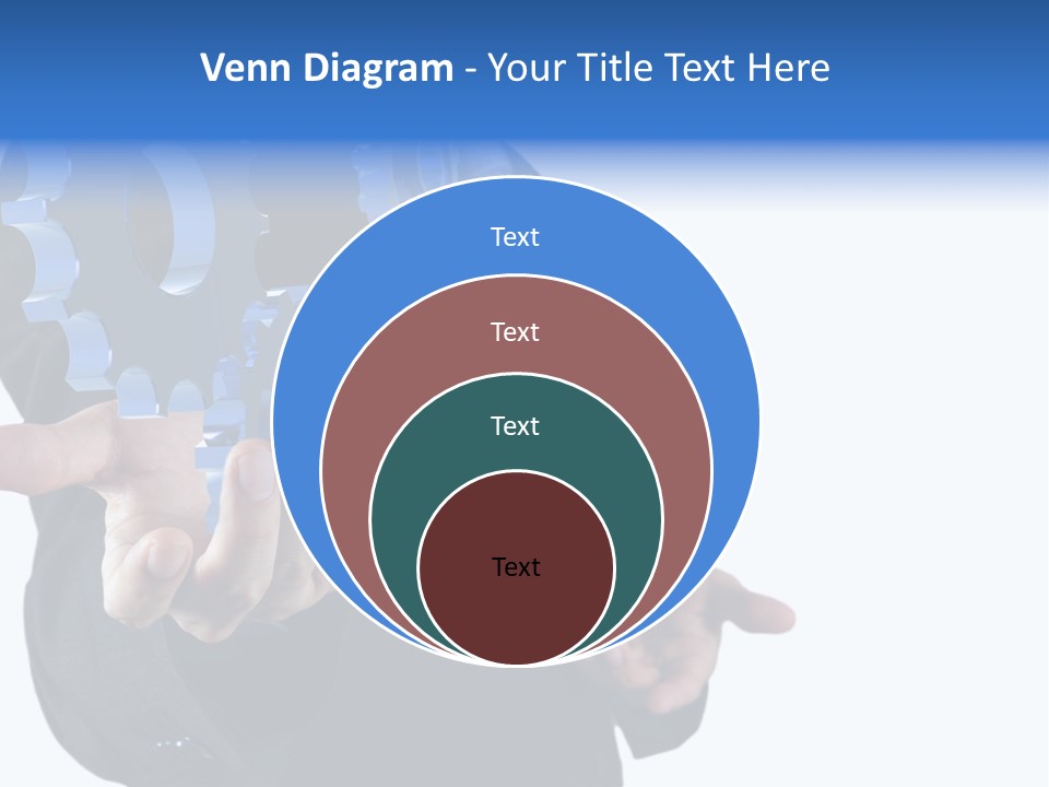 Blue Partner Teamwork PowerPoint Template