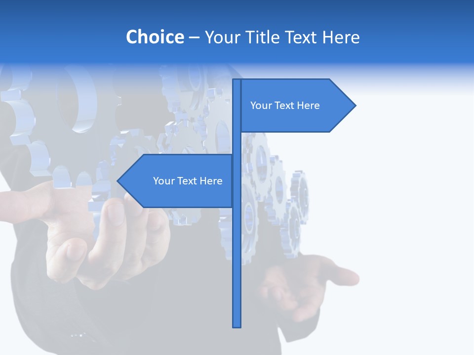 Blue Partner Teamwork PowerPoint Template