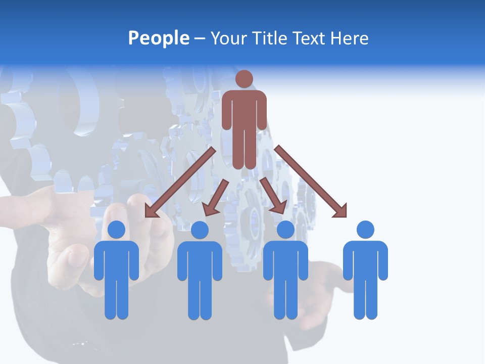 Blue Partner Teamwork PowerPoint Template