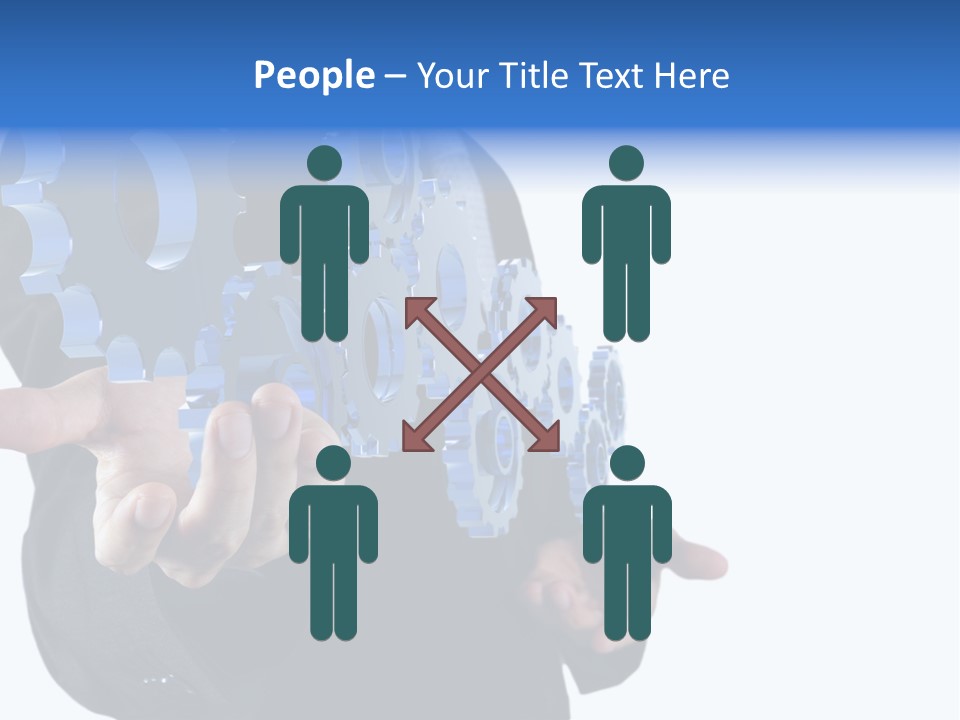 Blue Partner Teamwork PowerPoint Template