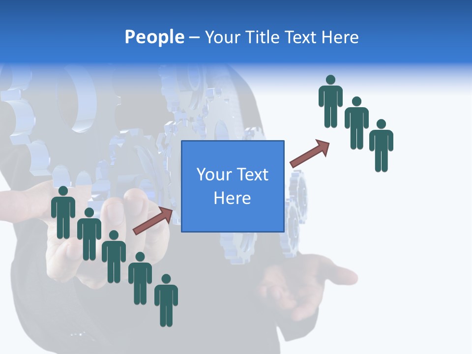 Blue Partner Teamwork PowerPoint Template