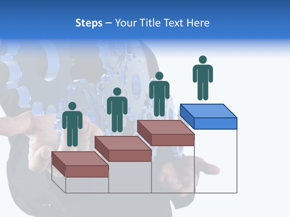 Blue Partner Teamwork PowerPoint Template