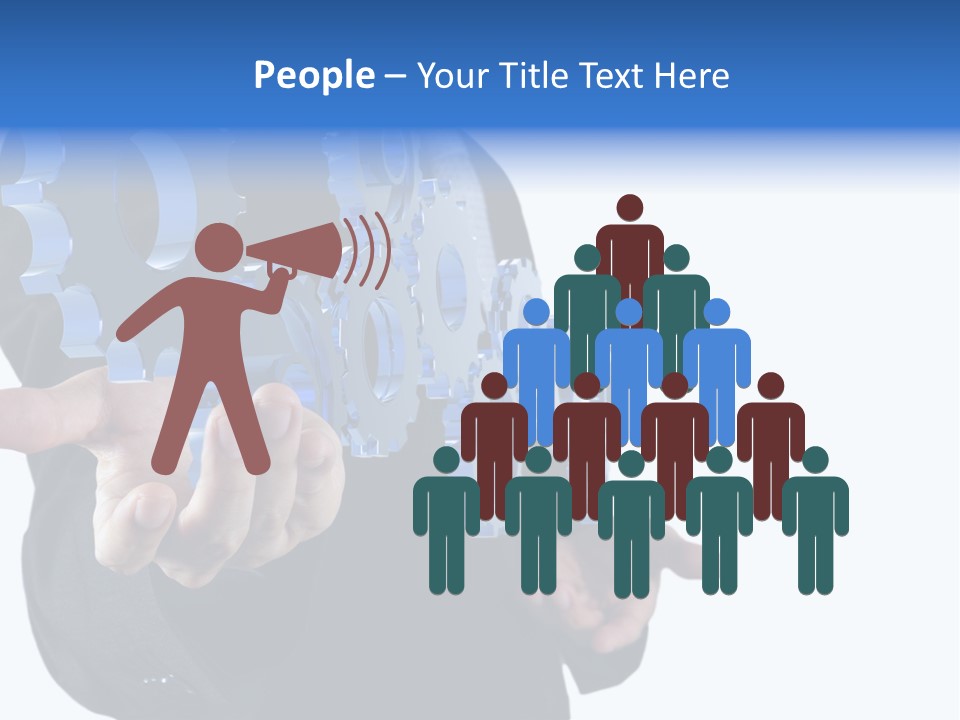 Blue Partner Teamwork PowerPoint Template