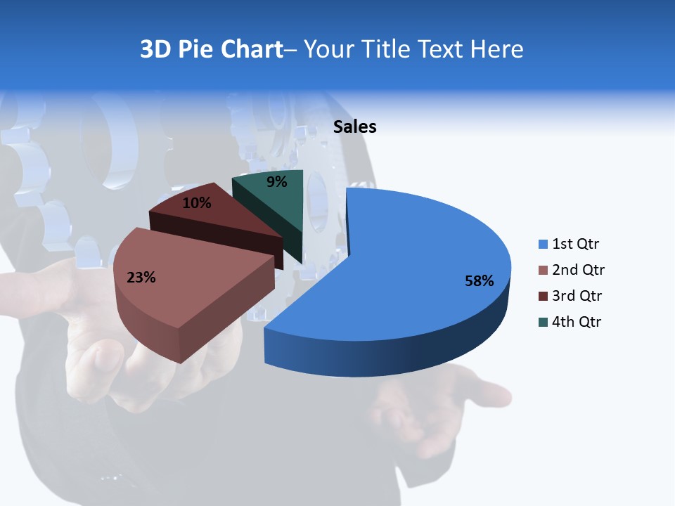 Blue Partner Teamwork PowerPoint Template