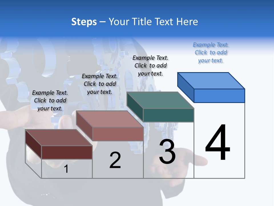 Blue Partner Teamwork PowerPoint Template