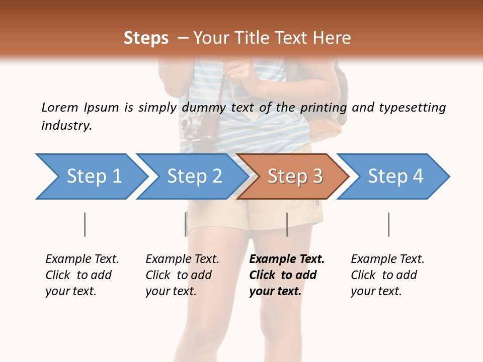 Immigration Portrait Travel PowerPoint Template