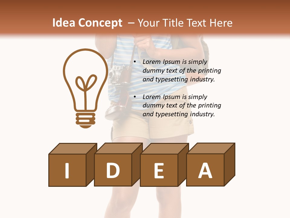 Immigration Portrait Travel PowerPoint Template