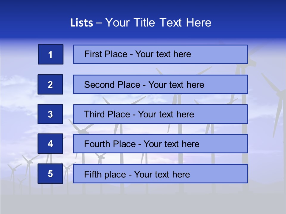 Environmental Sustainable Electric PowerPoint Template