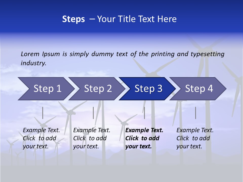 Environmental Sustainable Electric PowerPoint Template
