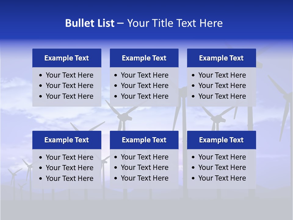 Environmental Sustainable Electric PowerPoint Template