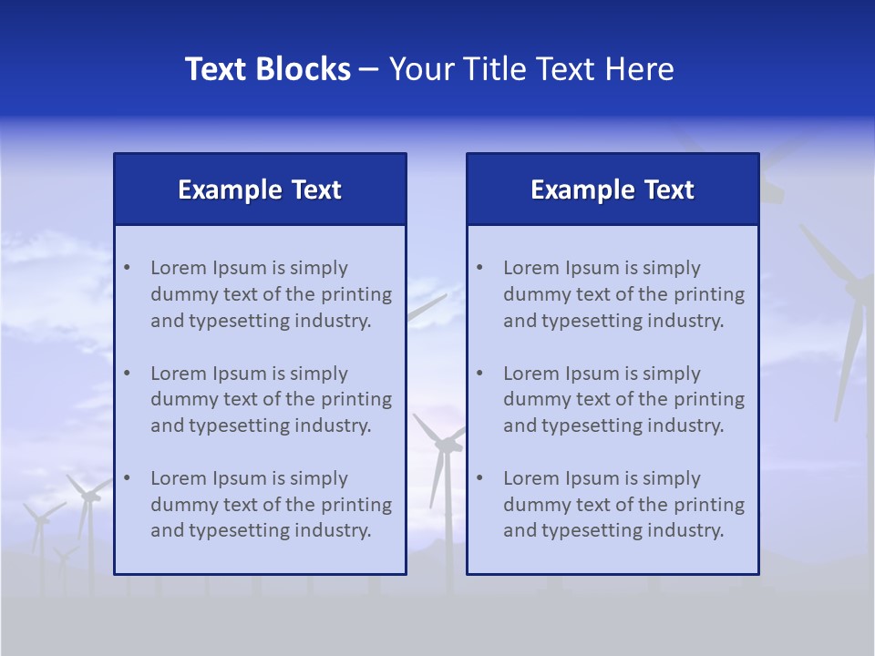 Environmental Sustainable Electric PowerPoint Template