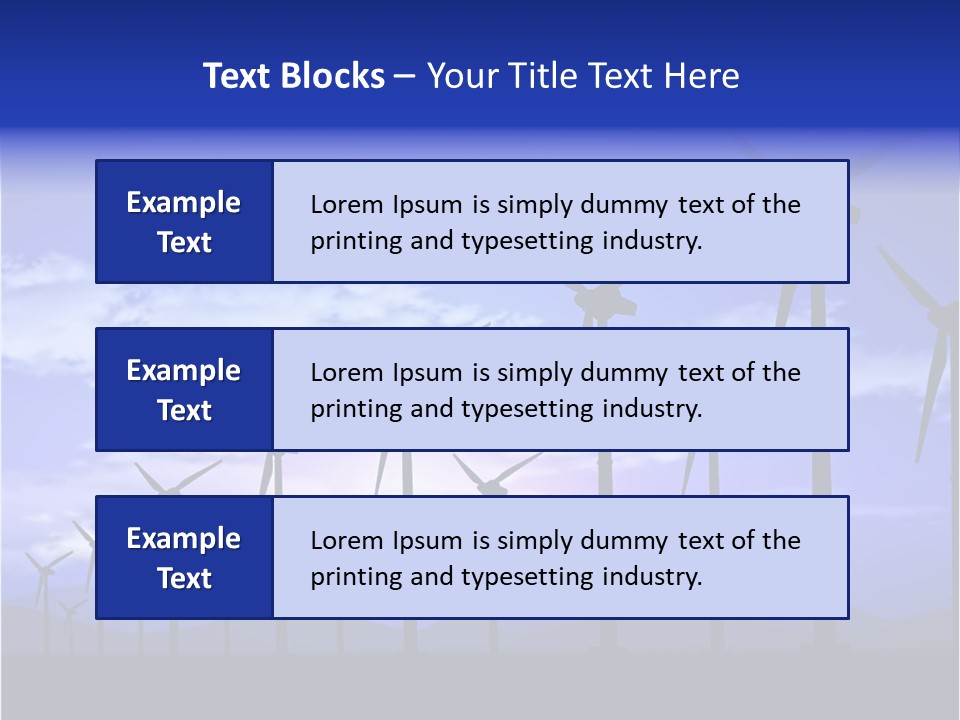 Environmental Sustainable Electric PowerPoint Template