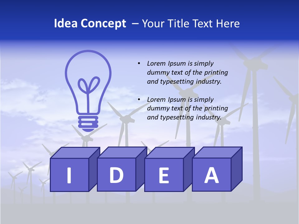Environmental Sustainable Electric PowerPoint Template