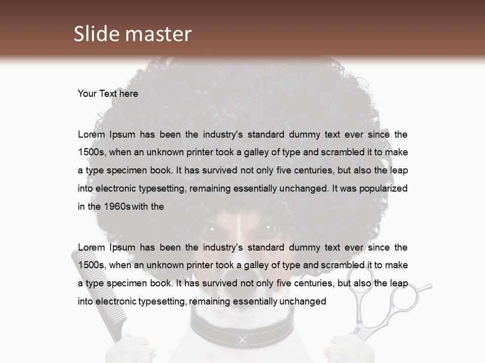 Care Head Hair PowerPoint Template