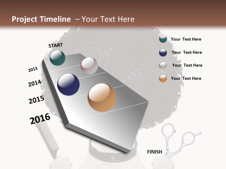 Care Head Hair PowerPoint Template