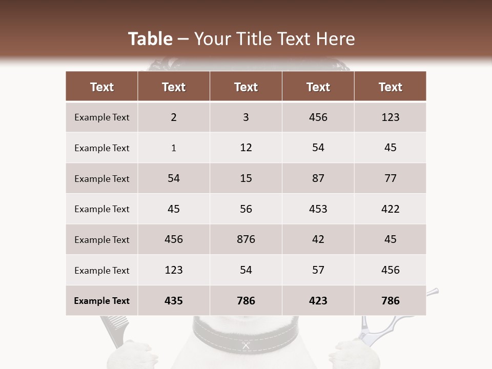Care Head Hair PowerPoint Template