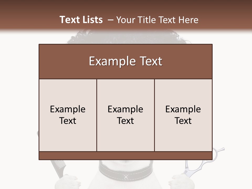 Care Head Hair PowerPoint Template