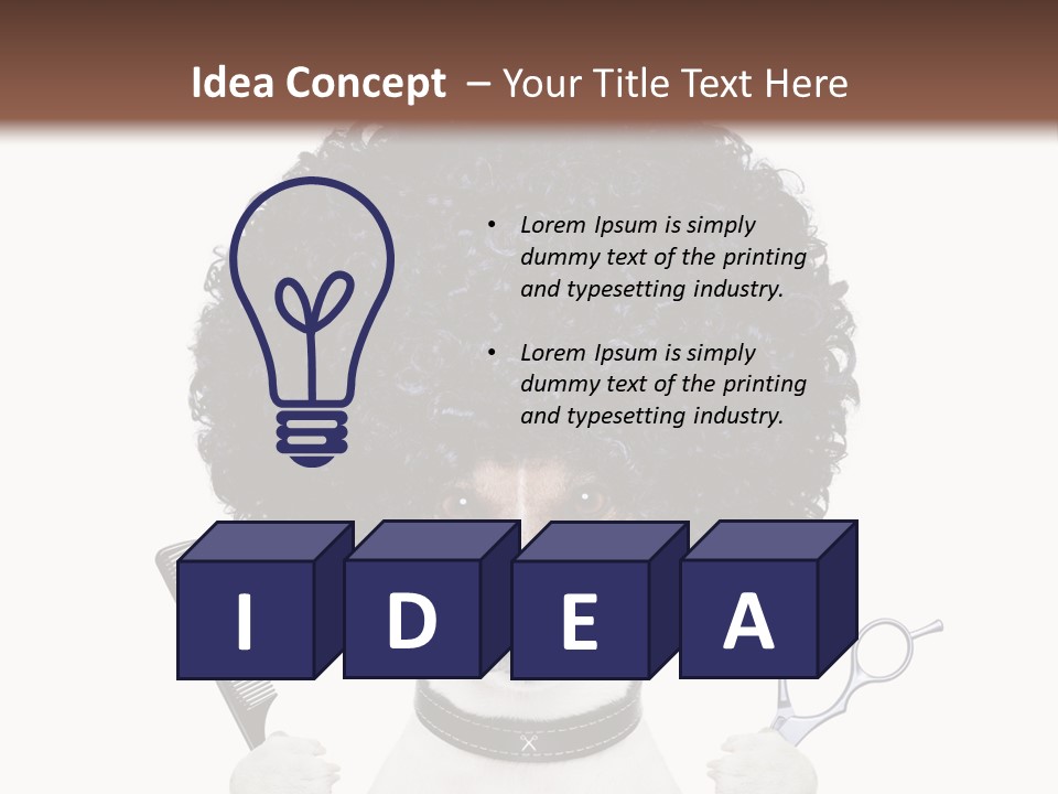 Care Head Hair PowerPoint Template